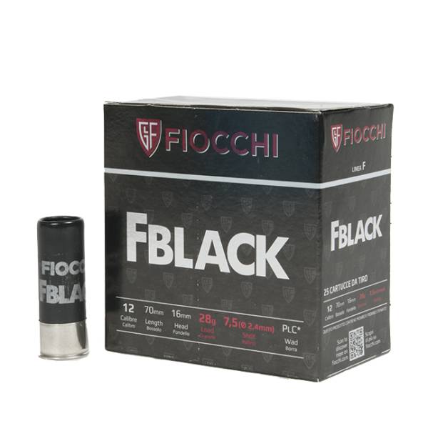 Cartuchos Fiocchi Fblack 7,5 28 gramas