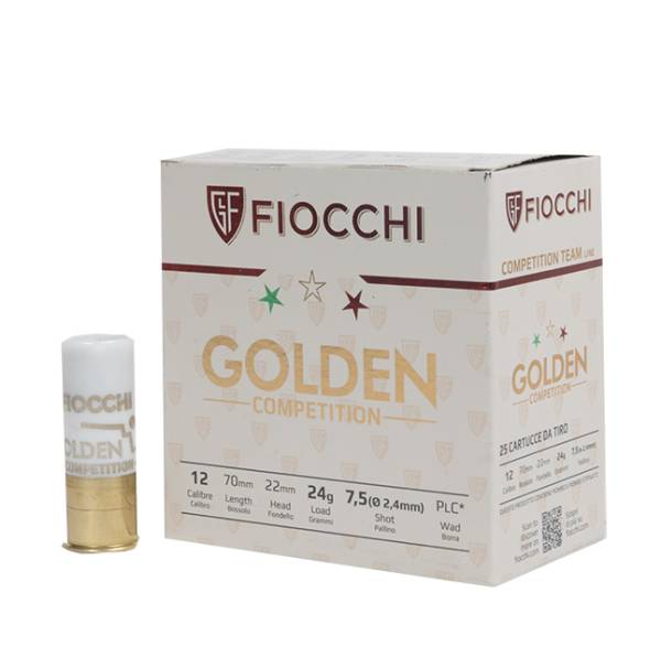 Cartuchos Fiocchi Golden Conpetition 7,5 24 gramas