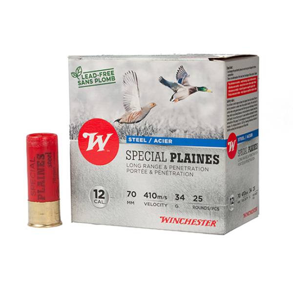 Cartuchos Winchester Special Plaines cal 12 Aço chumbo 5